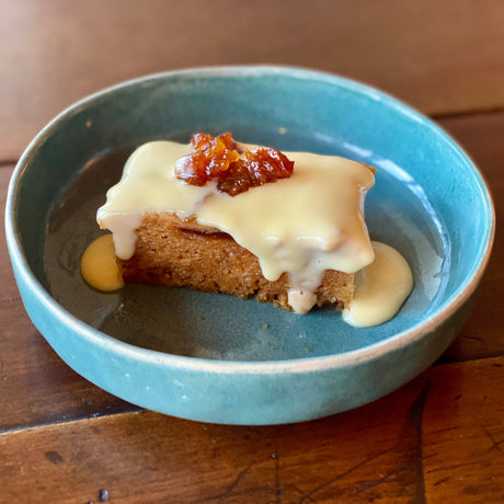 Steamed Marmalade Pudding with Thick English Custard