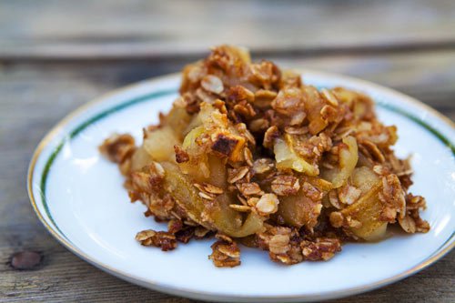 Caramelised Apple Crumble