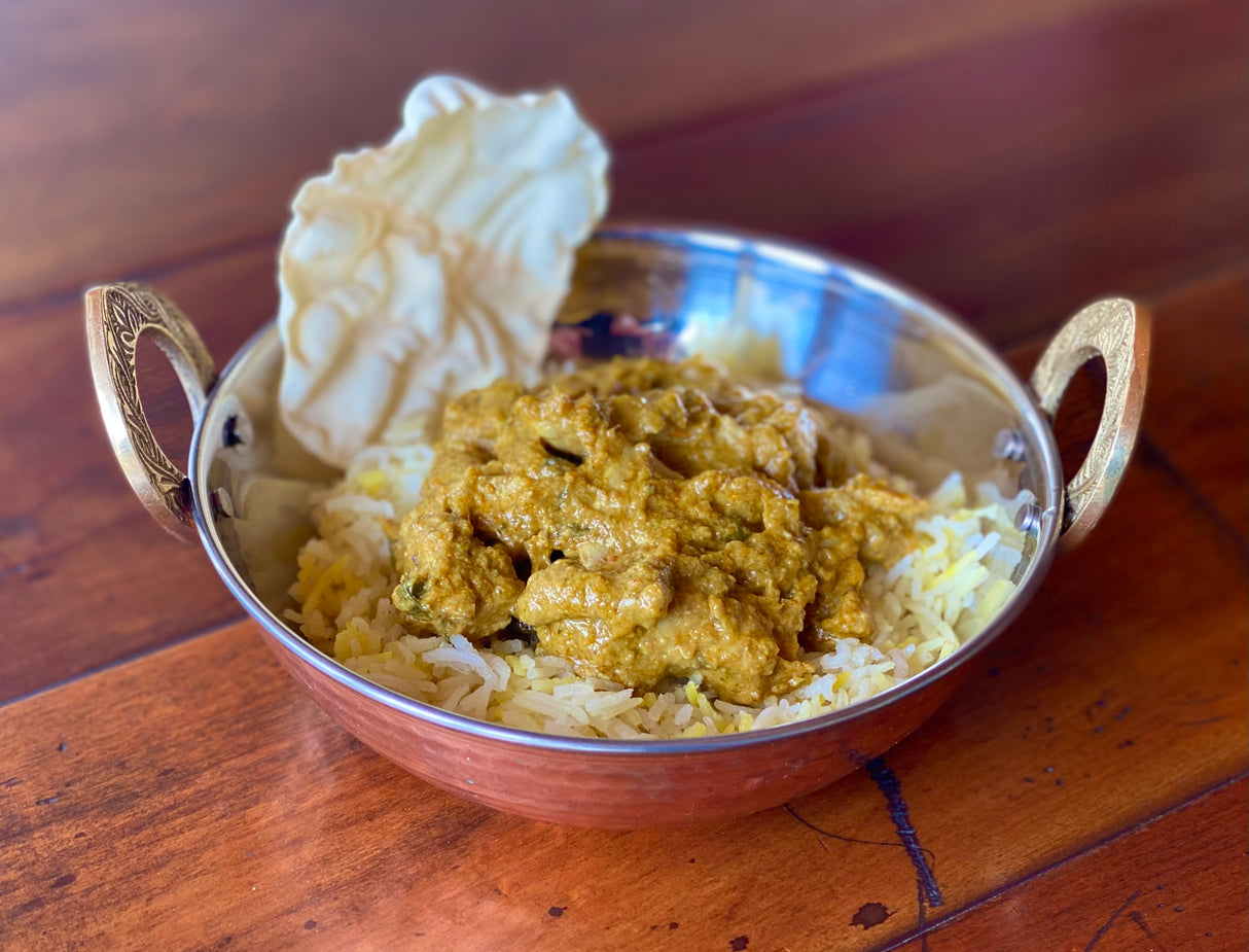 Indian Chicken Curry with Saffron Rice (GF)