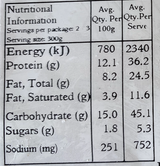 nutritional information for beef lasagna