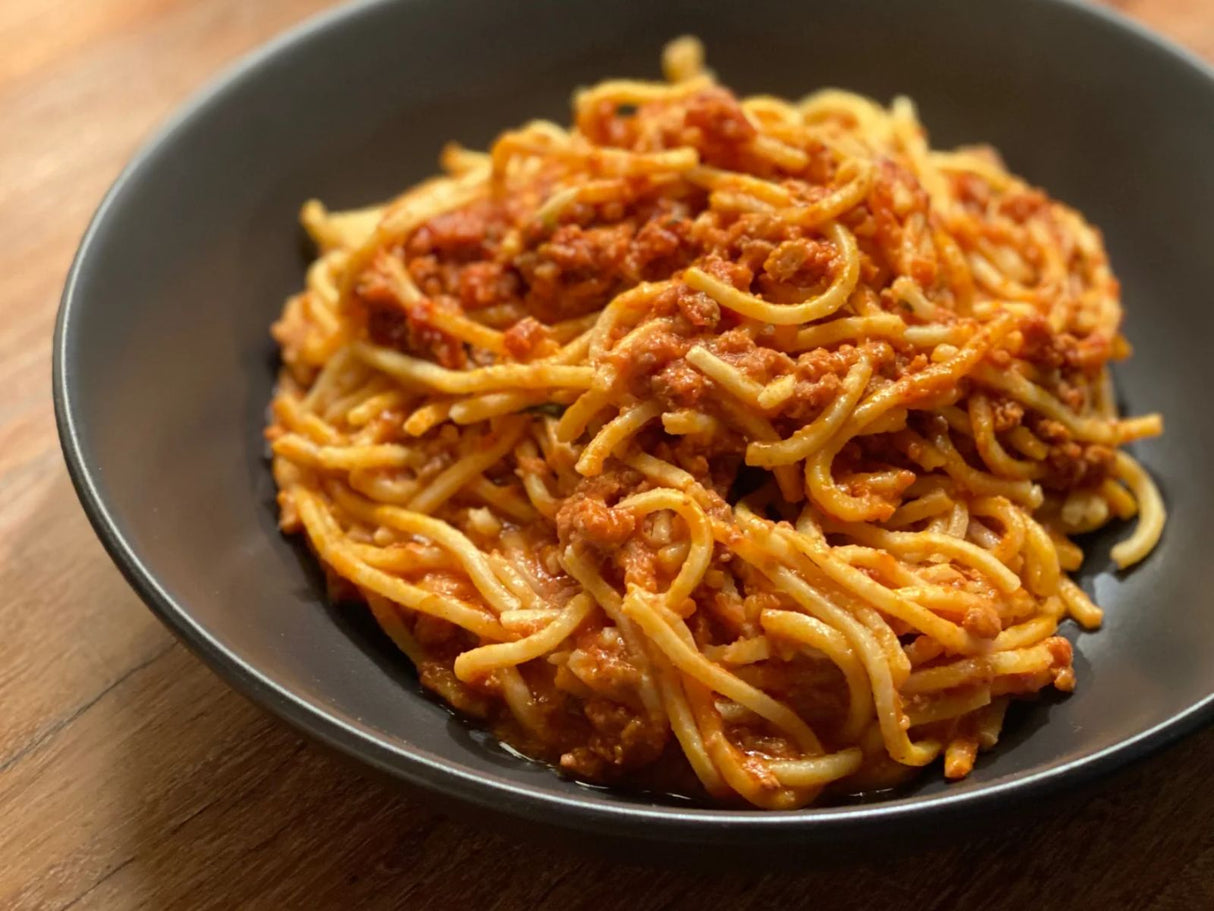bowl of spaghetti bolognese