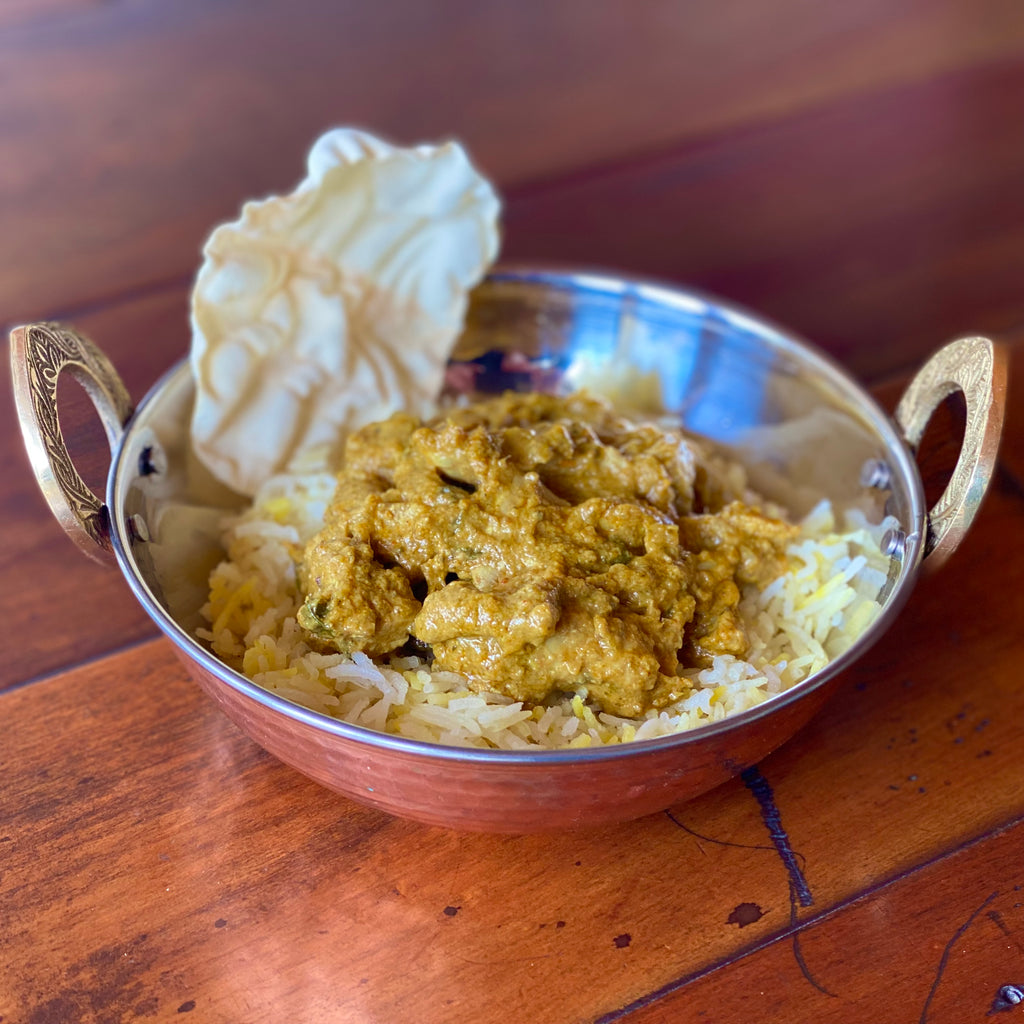 Our latest Single Serve - Chicken Mughlai with Saffron Rice