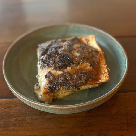 Our new Mushroom Lasagna - just in time for winter!