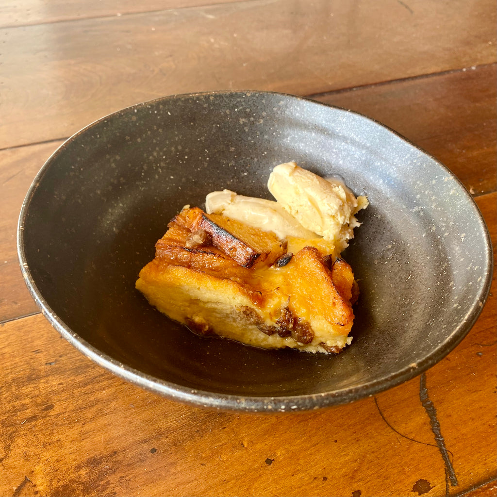 Bread and Butter Brioche Pudding.