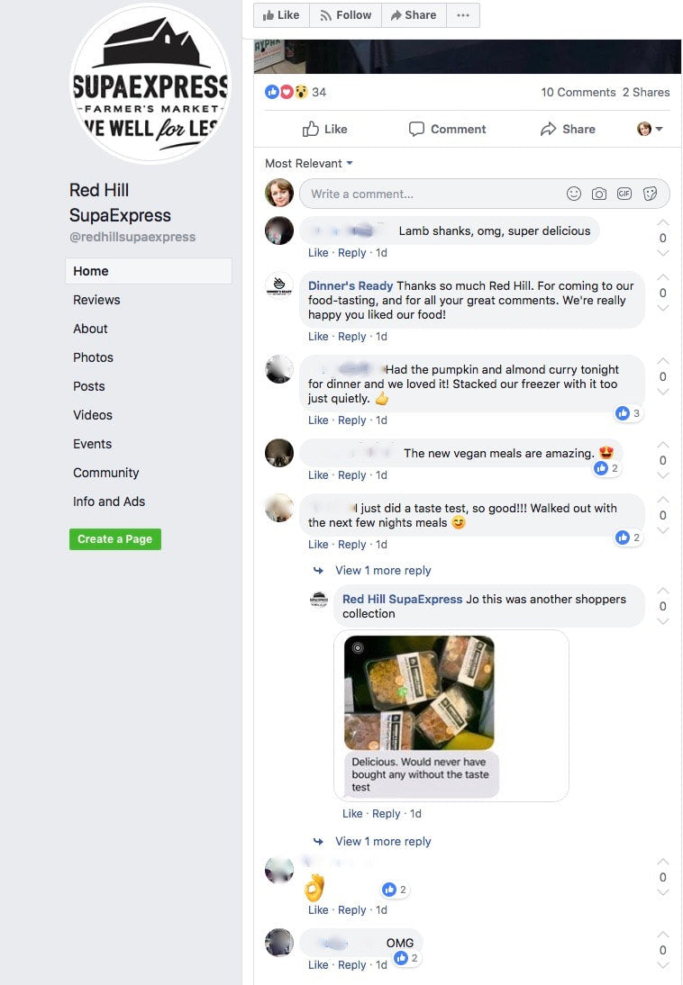 Great reaction to our new vegan meals!