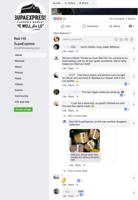 Great reaction to our new vegan meals!