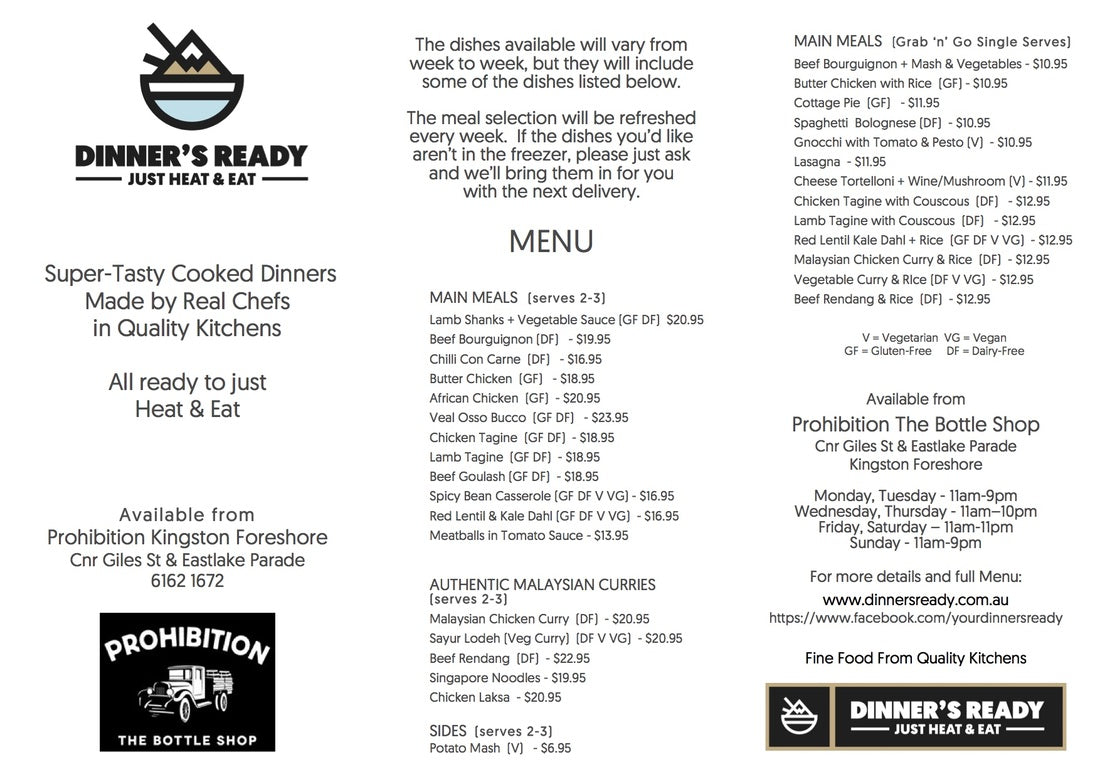 Dinner's Ready Moves into Canberra